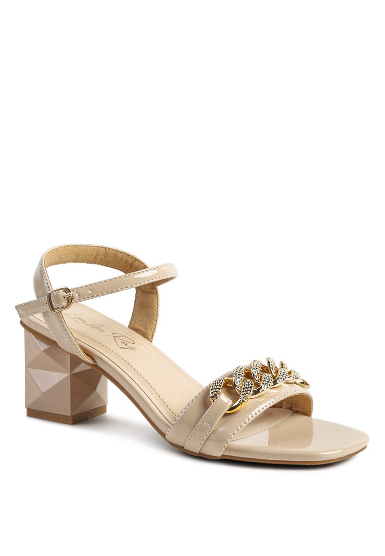 Illusion Fantasy Heels with Metal Chain Links - Yourstylesite