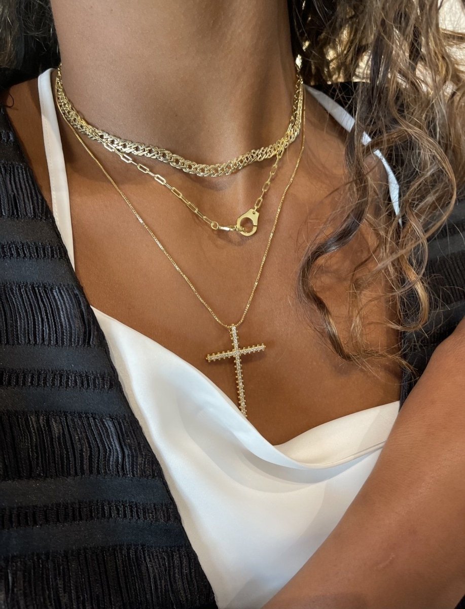 Incanto Radiant Maxi Cross Pendant Necklace - Yourstylesite