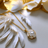 Luxe Petal Pearl Necklace in Gold - Yourstylesite