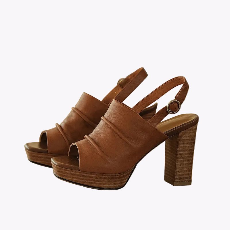 Luxe Women’s High Heel Platform Sandals - Yourstylesite