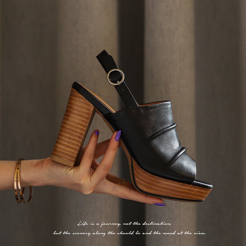 Luxe Women’s High Heel Platform Sandals - Yourstylesite