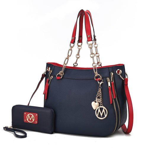 Mia K. Vegan Shoulder Bag & Wallet – Lina Set - Yourstylesite