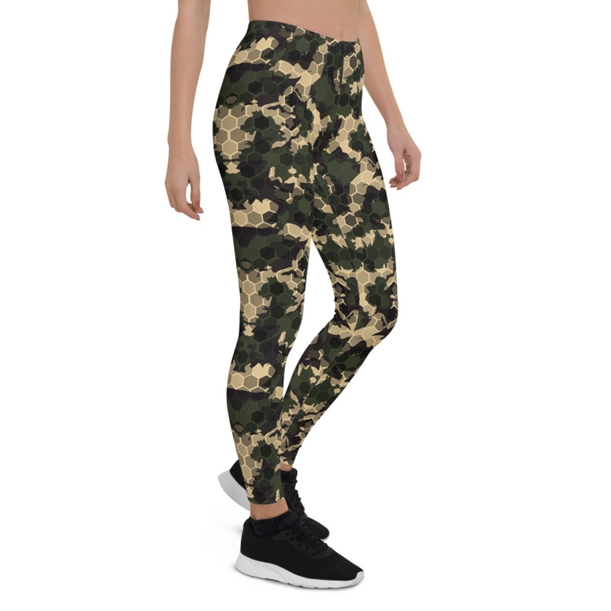 Military - Style Honeycomb Leggings - Yourstylesite