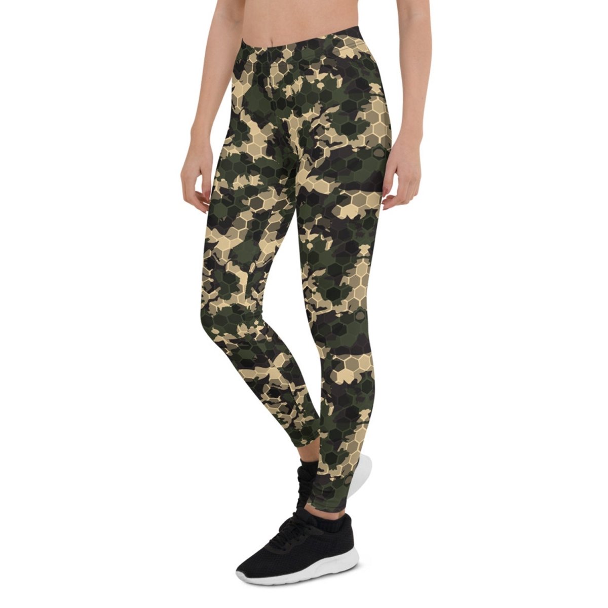 Military - Style Honeycomb Leggings - Yourstylesite