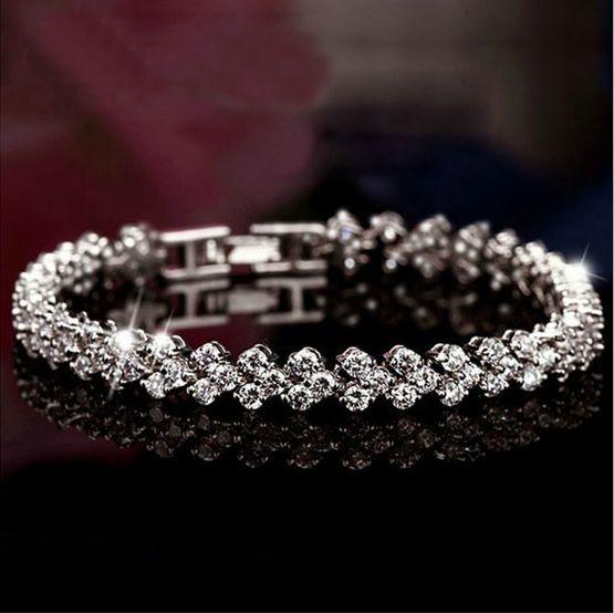 Olivia Sparkle Cubic Zirconia Tennis Bracelet – Elegant Wrist Glam - Yourstylesite