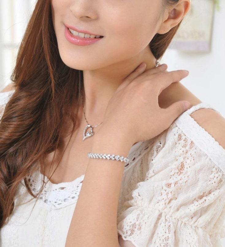 Olivia Sparkle Cubic Zirconia Tennis Bracelet – Elegant Wrist Glam - Yourstylesite