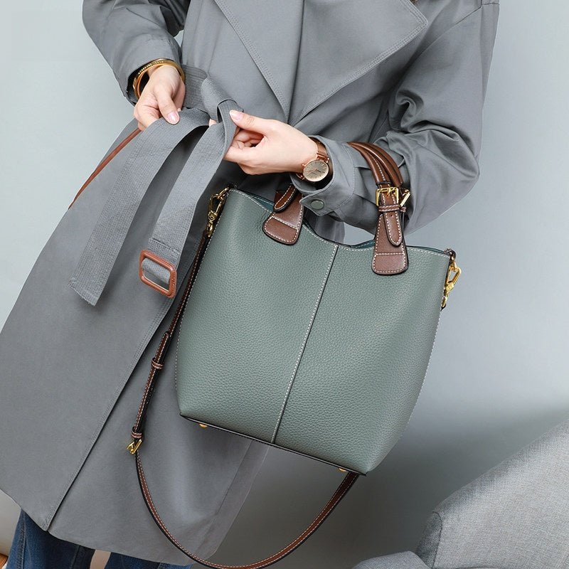 Premium Genuine Leather Large - Capacity Crossbody Shoulder Bag - Yourstylesite