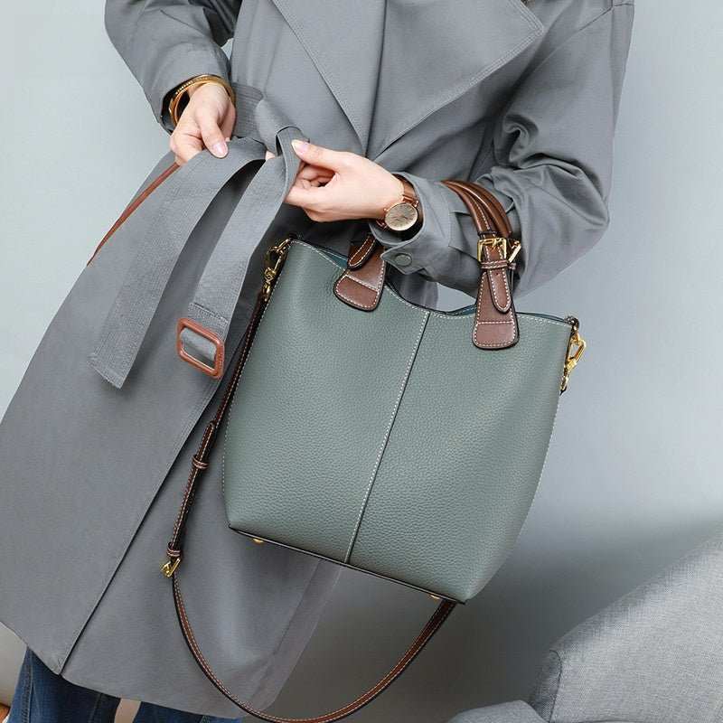 Premium Genuine Leather Large - Capacity Crossbody Shoulder Bag - Yourstylesite