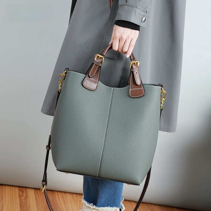 Premium Genuine Leather Large - Capacity Crossbody Shoulder Bag - Yourstylesite