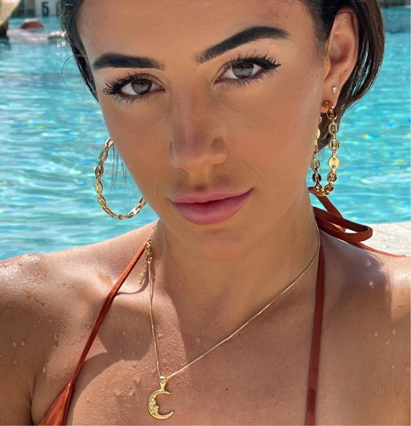 Radiant Gemma Hoop Earrings - Yourstylesite
