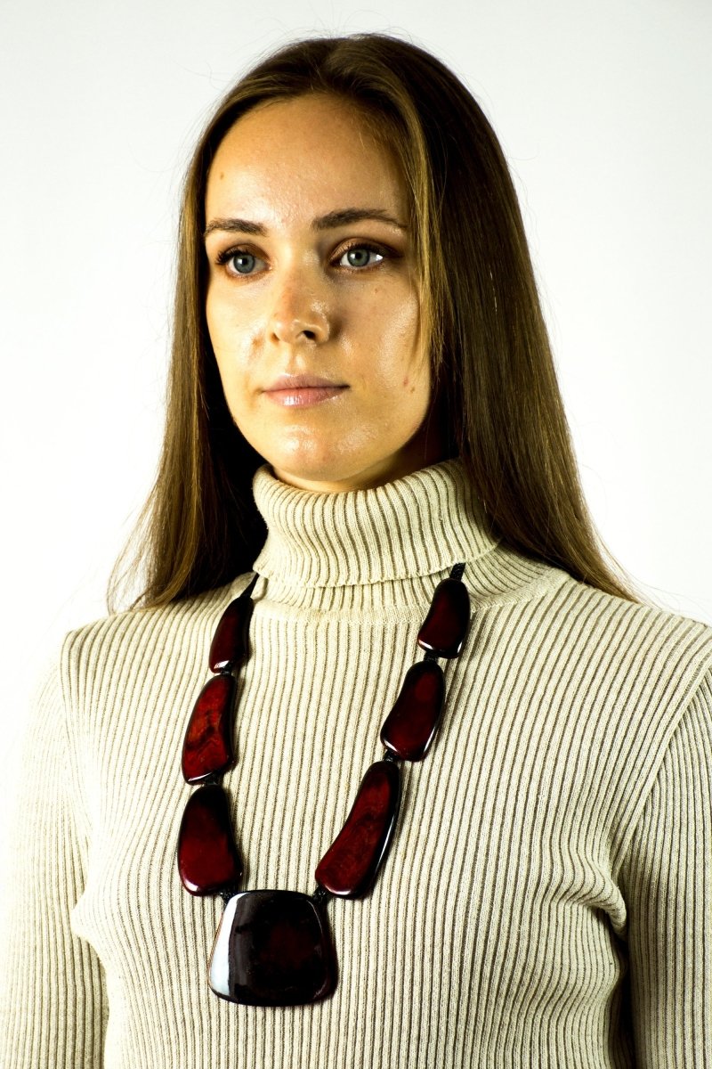 Radiant Red Statement Necklace for Women - Yourstylesite
