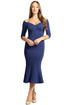 Raquel Grace – Chic Off - Shoulder Midi Dress - Yourstylesite