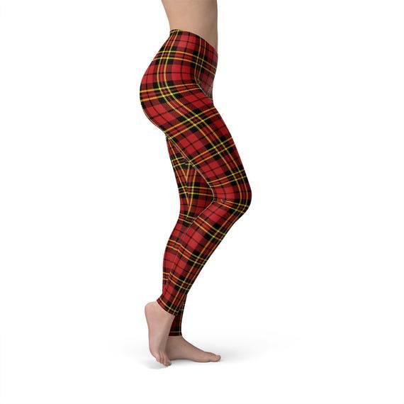 Scarlet Chic Tartan Leggings - Yourstylesite