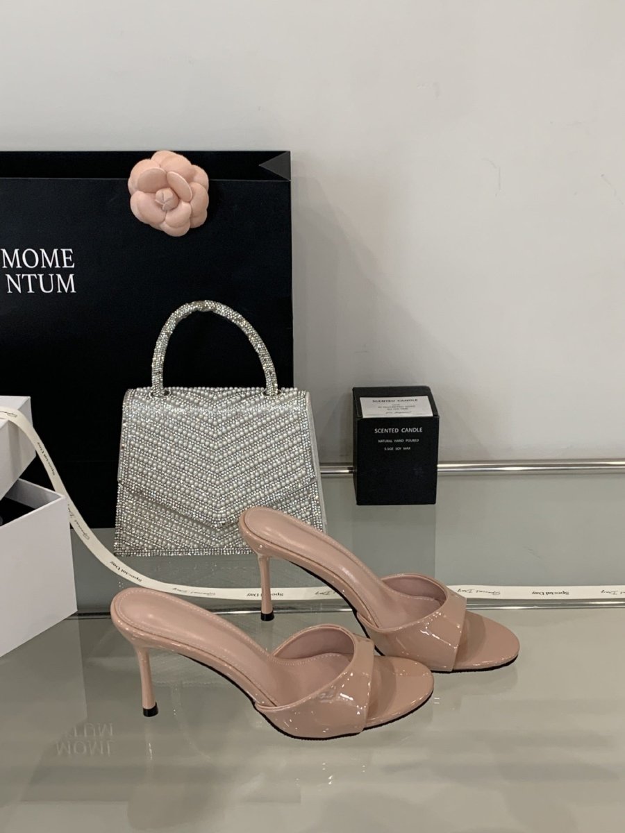 Sleek Patent Leather Stiletto Sandals for Women - Yourstylesite