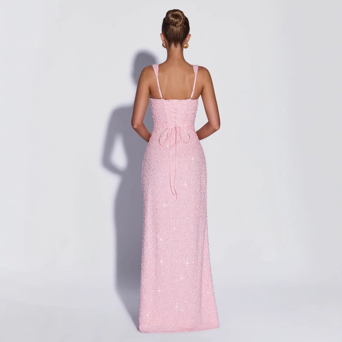 Sparkle & Shine Sequin Strapless Maxi Dress - Yourstylesite
