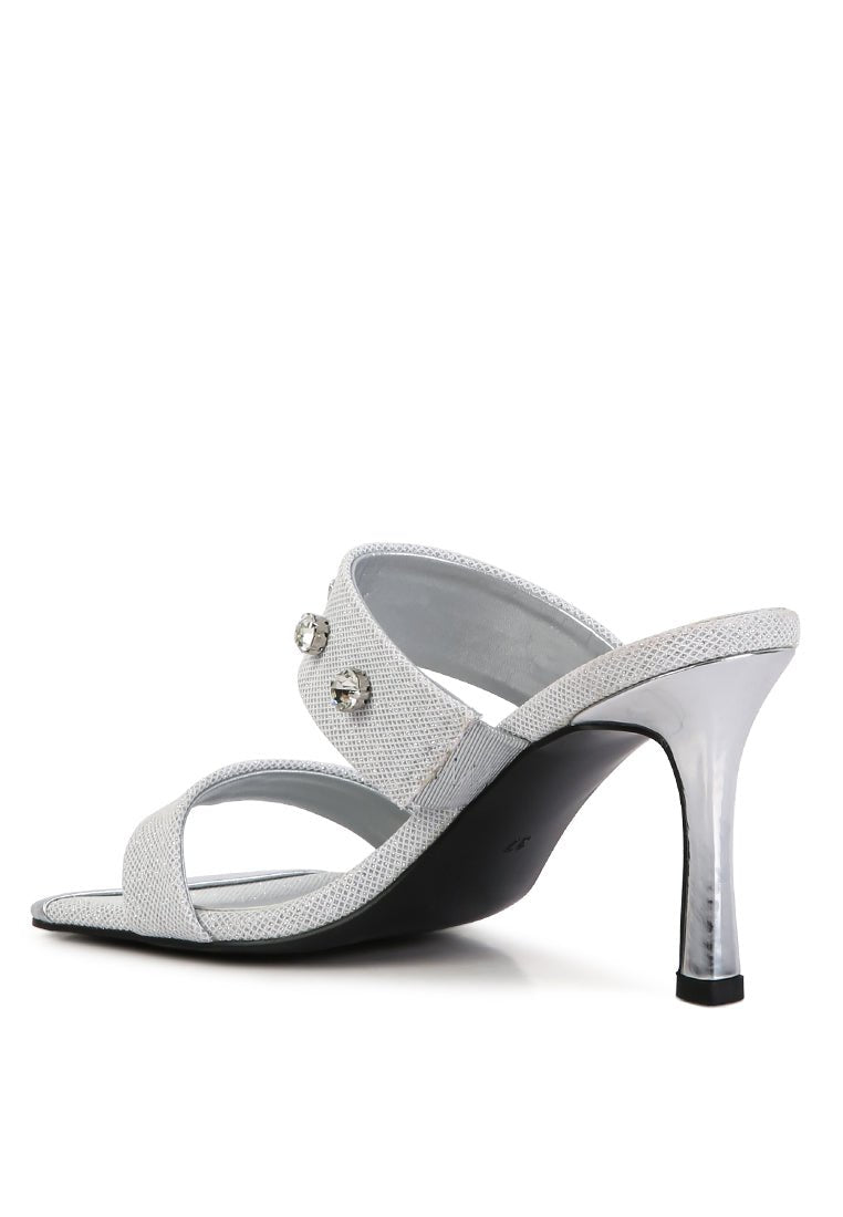 Sparkling Glam - EDM Queen Diamante Glitter Sandals - Yourstylesite