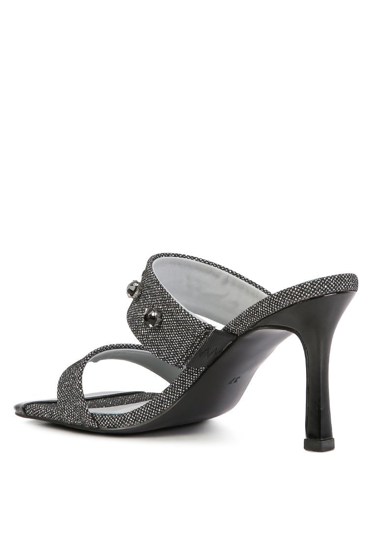 Sparkling Glam - EDM Queen Diamante Glitter Sandals - Yourstylesite