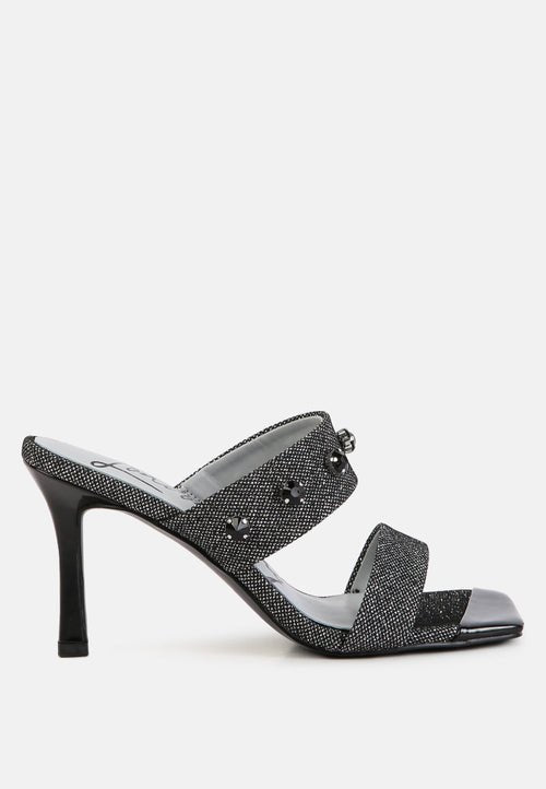 Sparkling Glam - EDM Queen Diamante Glitter Sandals - Yourstylesite