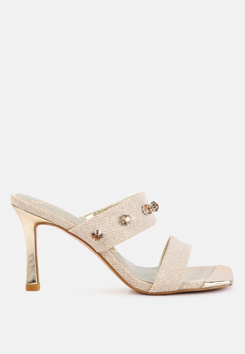 Sparkling Glam - EDM Queen Diamante Glitter Sandals - Yourstylesite