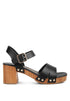 Stylish Campbell Block Heel Sandals – Faux Leather Glam - Yourstylesite