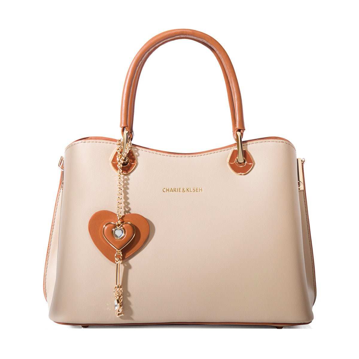 High-end convertible handbag shown with adjustable strap for shoulder or crossbody use, premium PU material