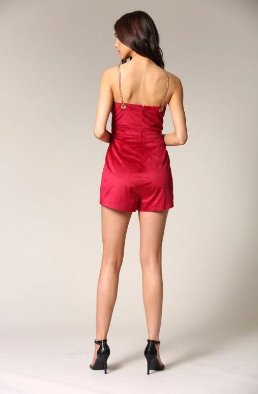 Velvet Luxe Alexa Romper – Chic and Effortlessly Stylish - Yourstylesite
