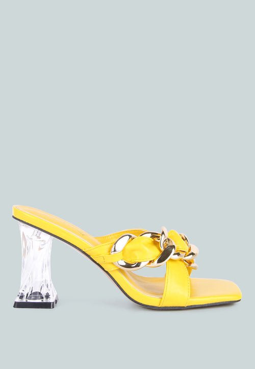 Wandy Luxe Chain - Link Embellished Sandals – Stylish Comfort Redefined - Yourstylesite