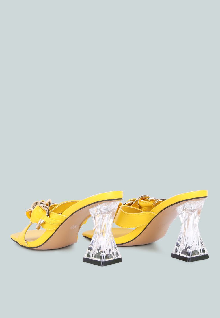 Wandy Luxe Chain - Link Embellished Sandals – Stylish Comfort Redefined - Yourstylesite