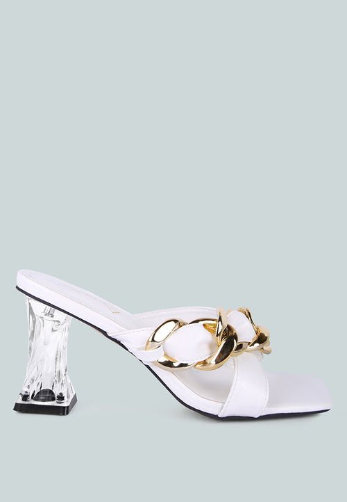 Wandy Luxe Chain - Link Embellished Sandals – Stylish Comfort Redefined - Yourstylesite