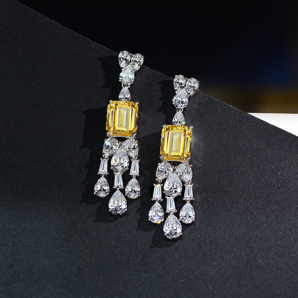 Geometric Diamond Earrings: Vintage Chic for Fashionable Women. - Yourstylesite