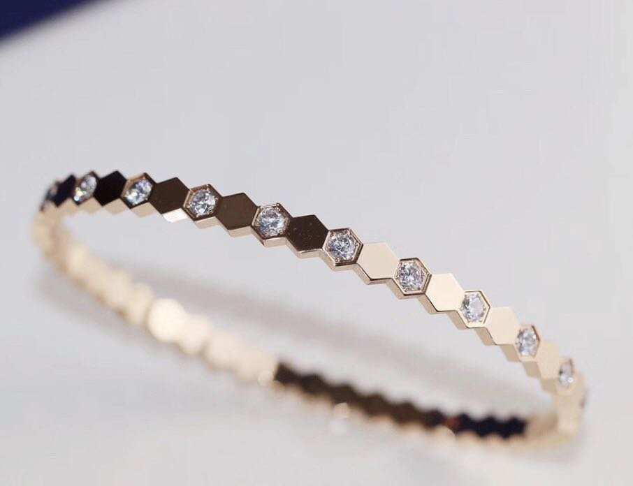 Sterling Silver Honeycomb Bracelet: Elegant Beauty in Gold & Silver - YOURSTYLESITE