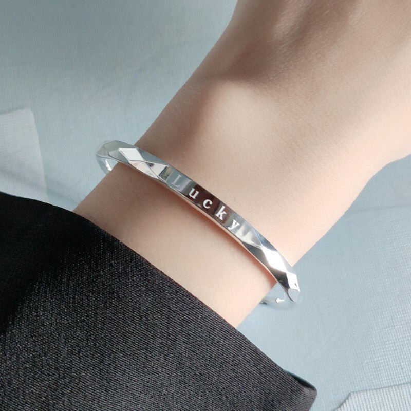 Sterling Silver Lucky Bracelet - High-Quality 999 Foot Silver Jewelry - Yourstylesite