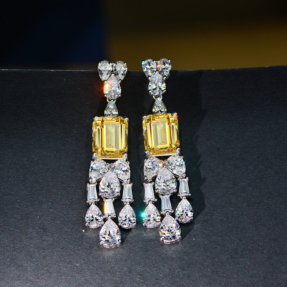 Geometric Diamond Earrings: Vintage Chic for Fashionable Women. - Yourstylesite