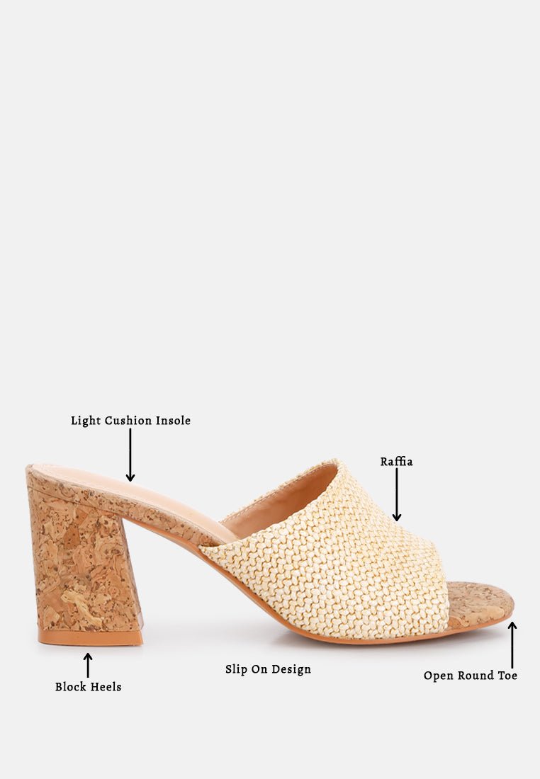 Addie Raffia Slip - On Sandals – Your Breezy, Boho - Chic Essential - Yourstylesite