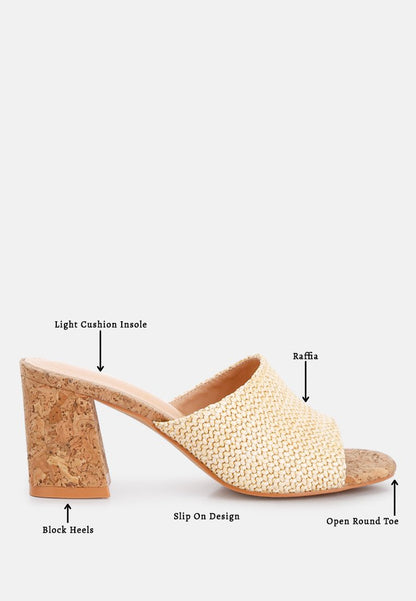 Addie Raffia Slip - On Sandals – Your Breezy, Boho - Chic Essential - Yourstylesite