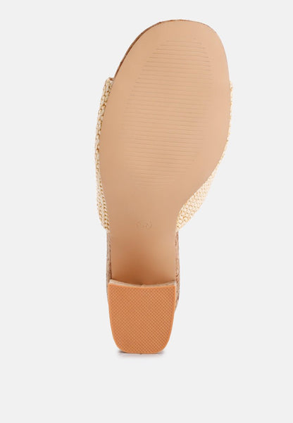 Addie Raffia Slip - On Sandals – Your Breezy, Boho - Chic Essential - Yourstylesite