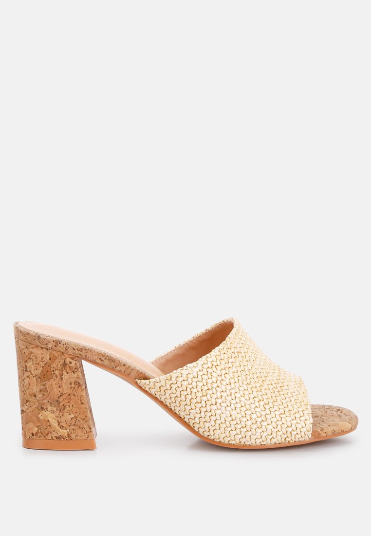 Addie Raffia Slip - On Sandals – Your Breezy, Boho - Chic Essential - Yourstylesite