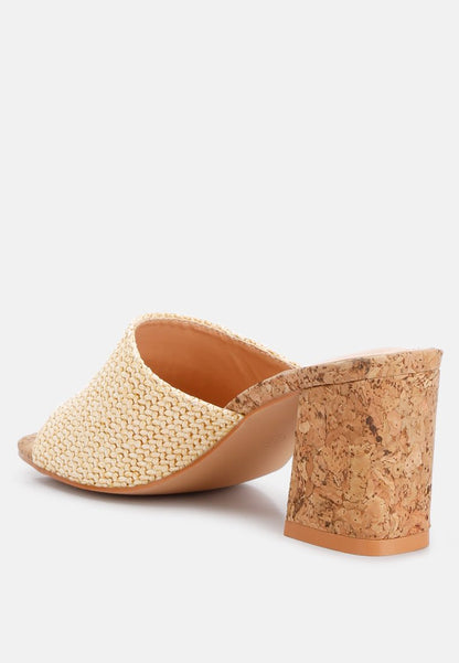 Addie Raffia Slip - On Sandals – Your Breezy, Boho - Chic Essential - Yourstylesite
