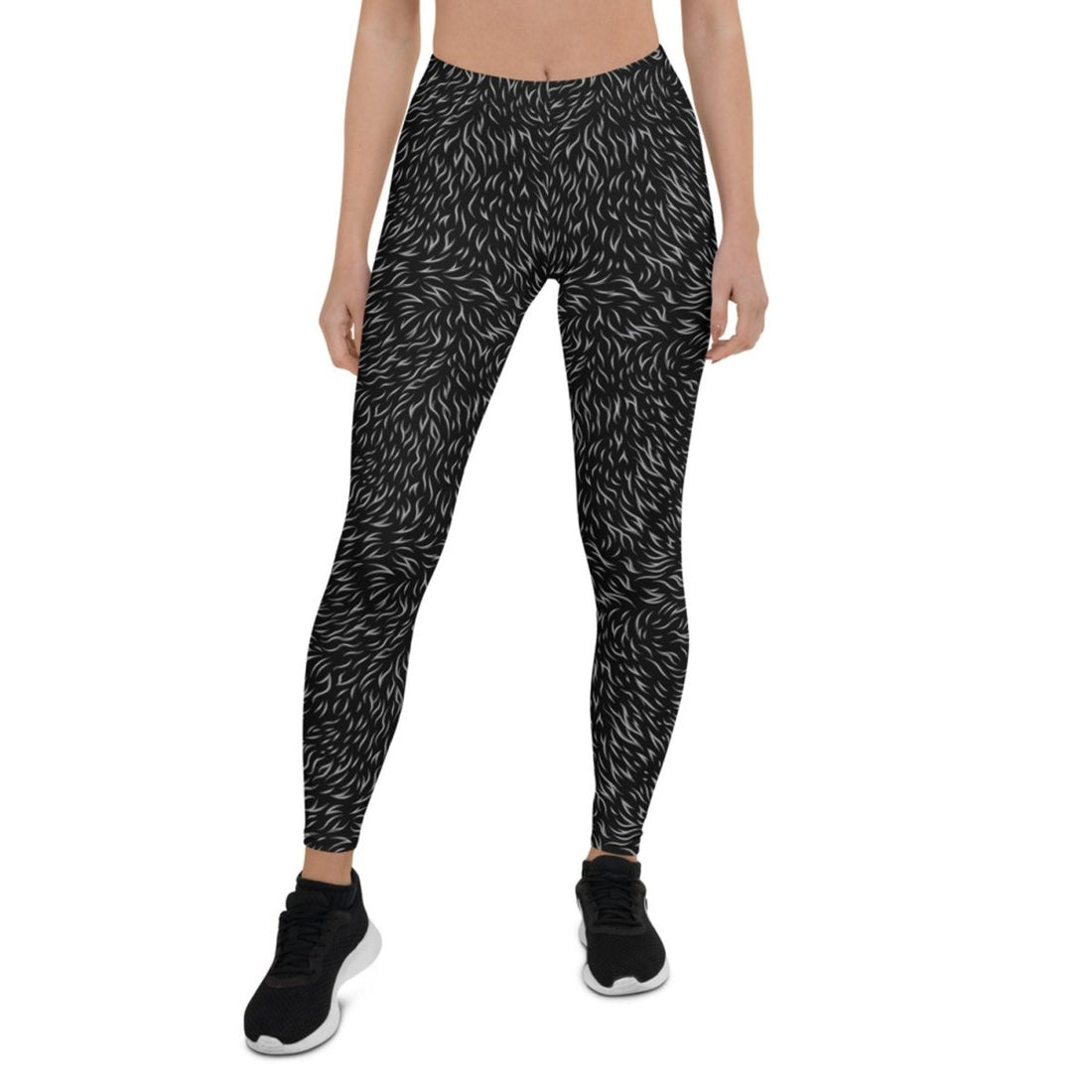 Arctic Warmth Black Fur Leggings - Yourstylesite