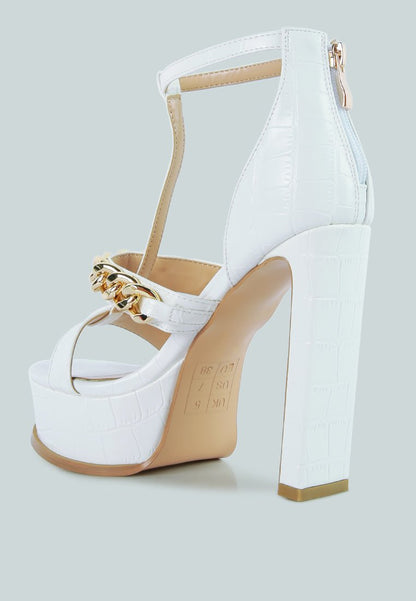Bonita Chic Metal Chain Zip Sandals for Women – Trendy &amp; Durable Design - Yourstylesite