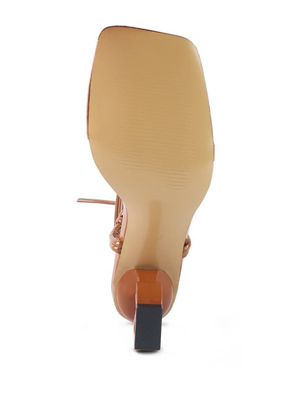 Cassino Luxe Strappy Lace - Up Sandals - Yourstylesite