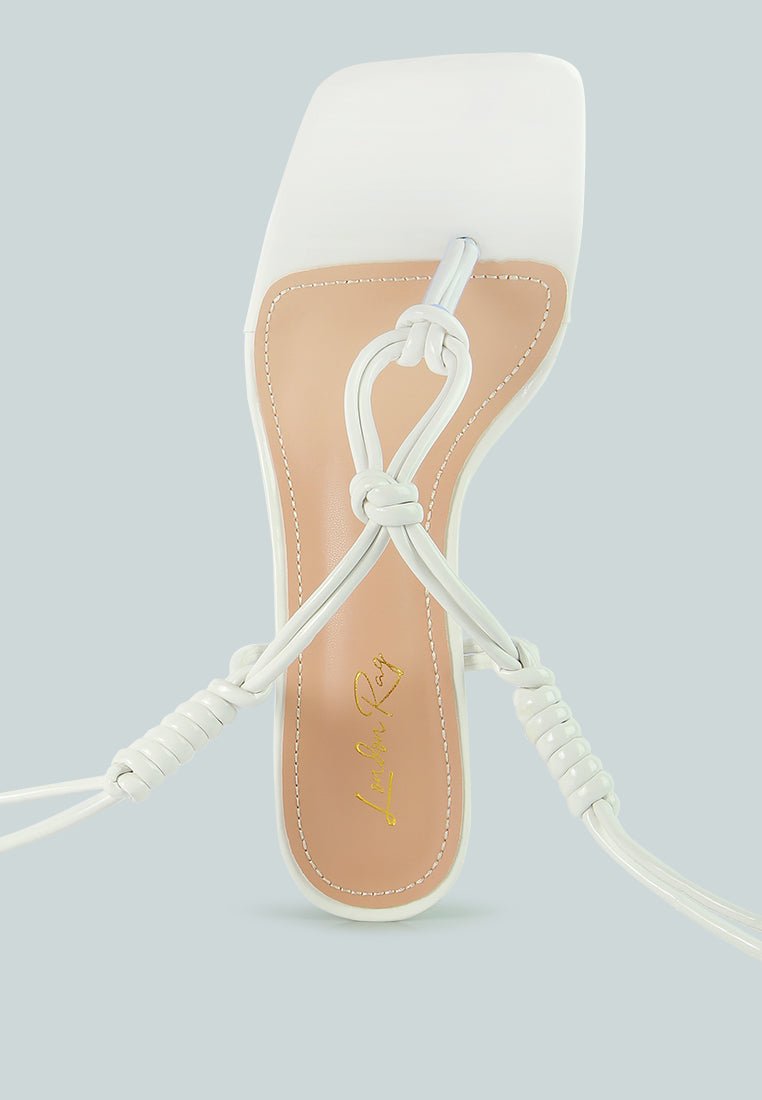 Cassino Luxe Strappy Lace - Up Sandals - Yourstylesite