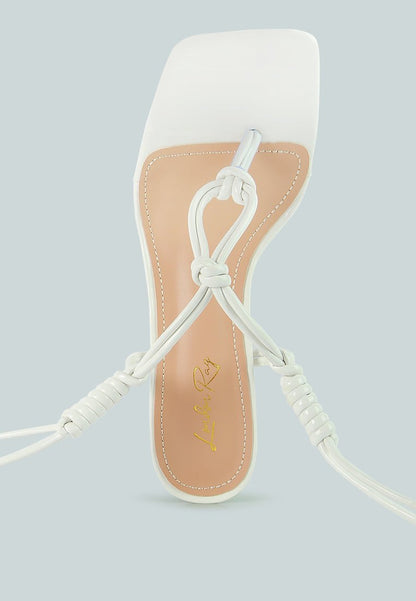 Cassino Luxe Strappy Lace - Up Sandals - Yourstylesite