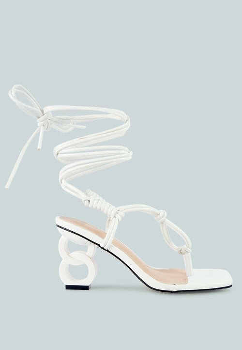Cassino Luxe Strappy Lace - Up Sandals - Yourstylesite