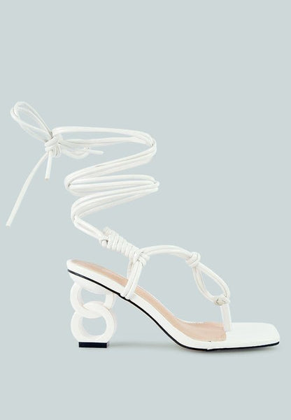 Cassino Luxe Strappy Lace - Up Sandals - Yourstylesite