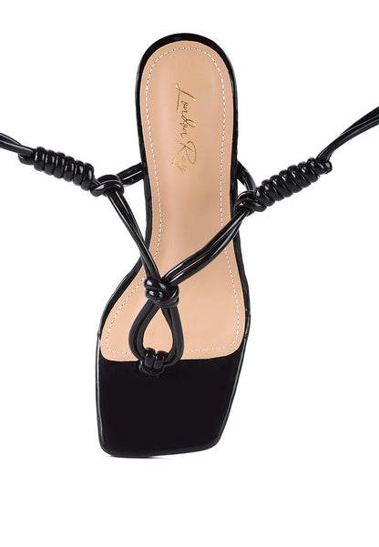Cassino Luxe Strappy Lace - Up Sandals - Yourstylesite