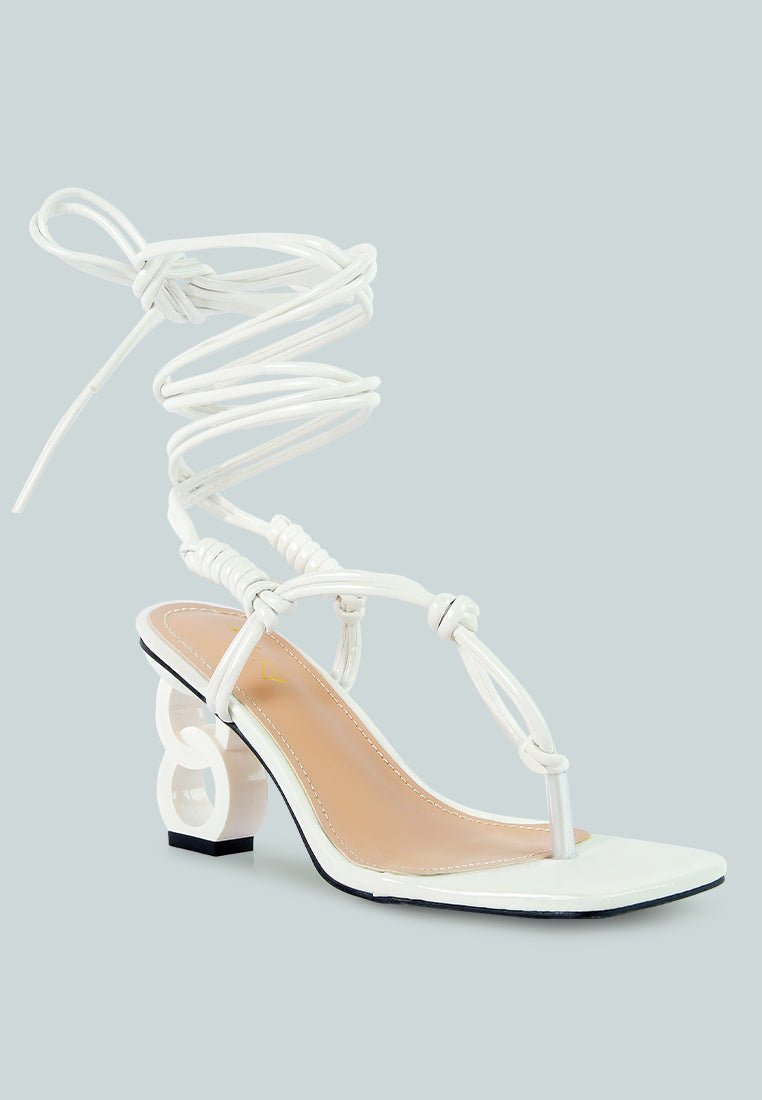 Cassino Luxe Strappy Lace - Up Sandals - Yourstylesite