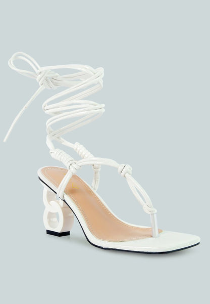 Cassino Luxe Strappy Lace - Up Sandals - Yourstylesite