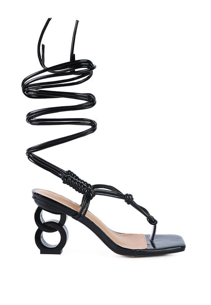 Cassino Luxe Strappy Lace - Up Sandals - Yourstylesite