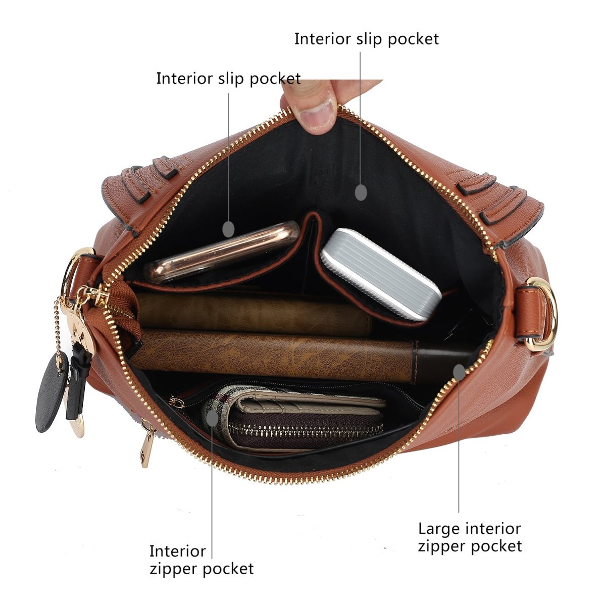Chic Leather Crossbody Bag – Stylish &amp; Versatile - Yourstylesite